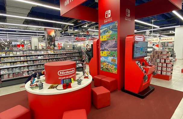 Игровые промостенды Nintendo