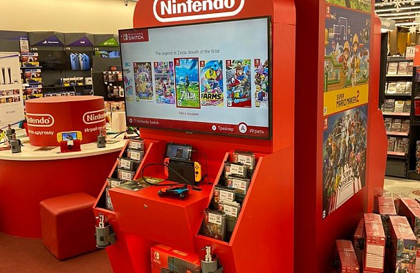 Игровые промостенды Nintendo